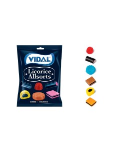 Vidal Liquorice Allsorts 90g | Regaliz Británico Original | RetroChuch