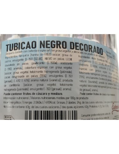 Barquillos Mufy cubiertos de chocolate Negro, delicia clásica