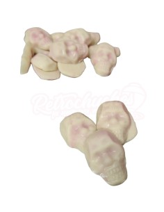 Cráneos de chocolate blanco