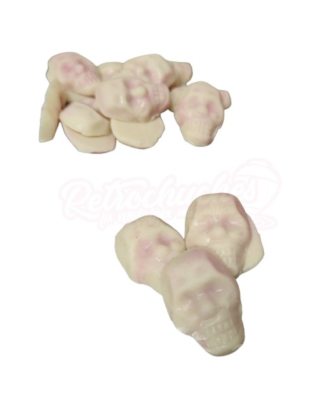 Cráneos de chocolate blanco